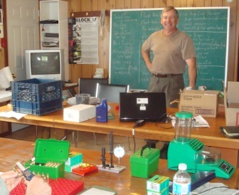 Keith teaching a course in the OSA clubhouse